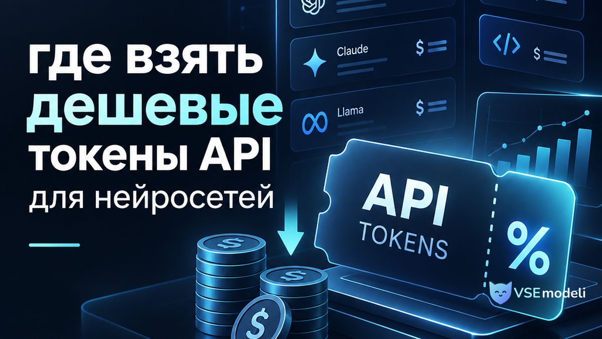 Обложка: где взять дешевые токены api для нейросетей